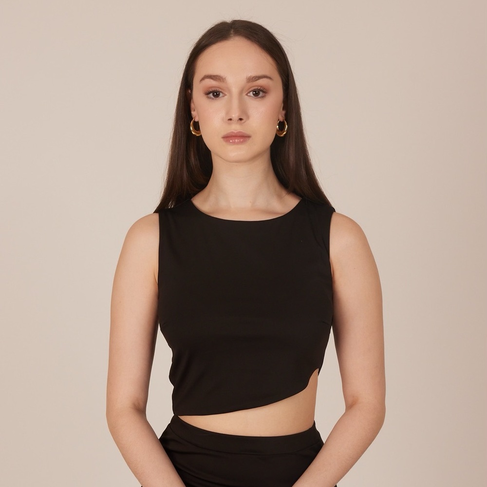 Asymmetric Crop Top